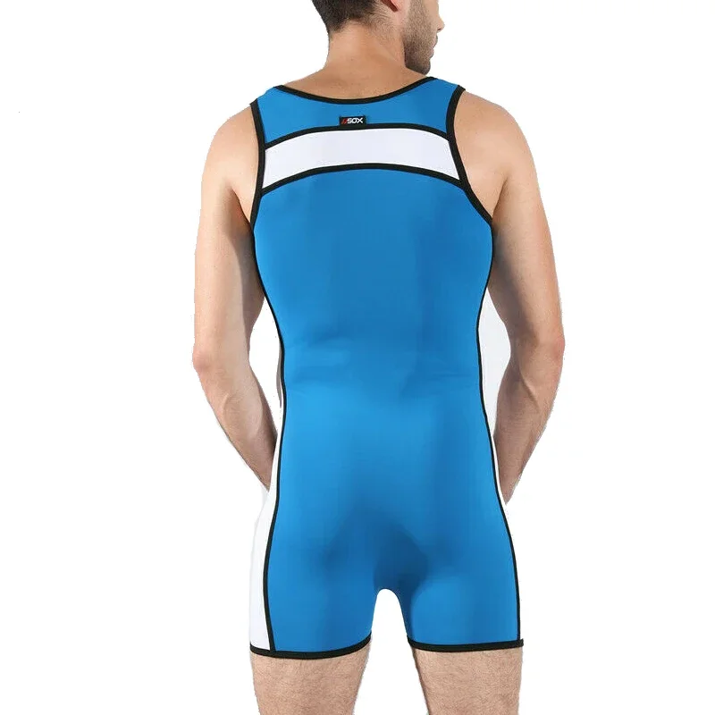 Sexy Underwear Men Bodysuits Lingerine Wrestling Singlet Jumpsuit Suspender Bodysuits Teddies One-Piece Sport Fitness Undershirt