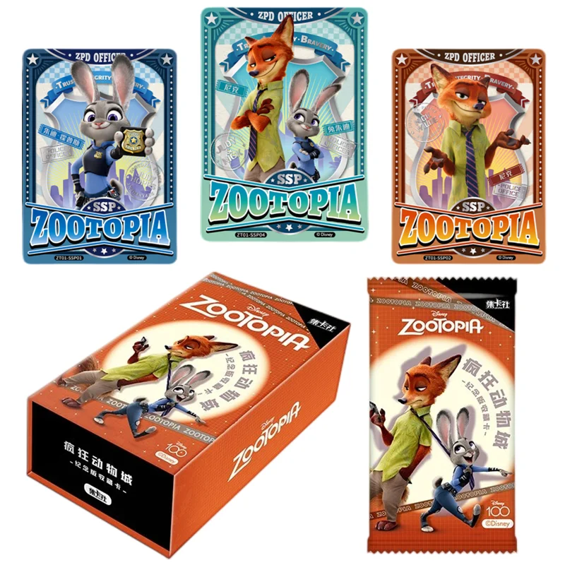 

New Disney Card Toys Anime Zootopia Commemorative Collection Card Nick Judy Limited Edition Collection Card SR SSR Card Toys