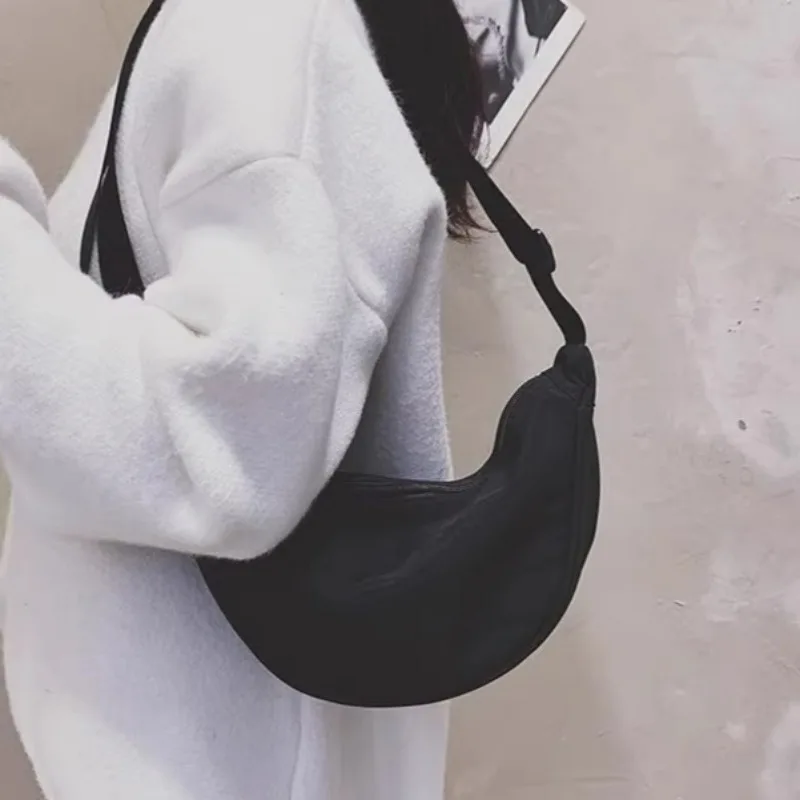 Portable Nylon Crossbody Bag Women Adjustable Strap Length Multicolor Handbag Girls Small Items Storage Single Shoulder Bags