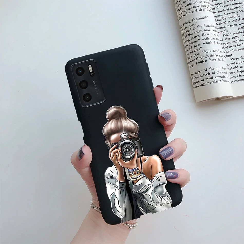 For OPPO A16 A16S 2021 Case Beauty Girls Painted Phone Case For OPPOA16 A 16 CPH2269 A54S 4G CPH2273 Soft Cover Protect Bumper cases for oppo cases