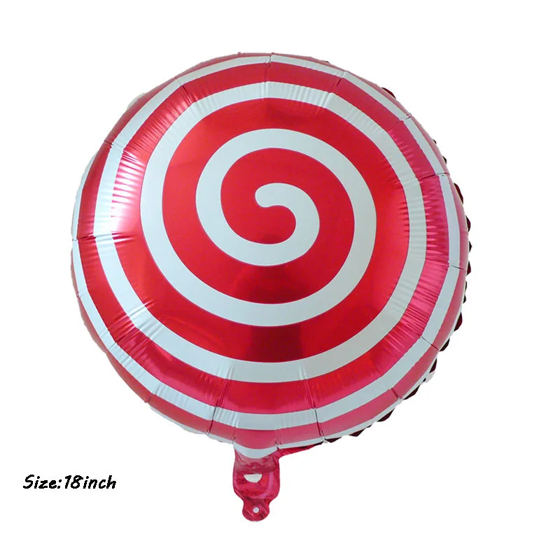 thumbnail image 1 of 10 piezas de bastón de Navidad inflable de 18 pulgadas, globos de papel de aluminio de caramelo, bastón grande rojo y rosa para decoraciones de Navidad y Año Nuevo, suministros 2024 Navid, 1 of 5