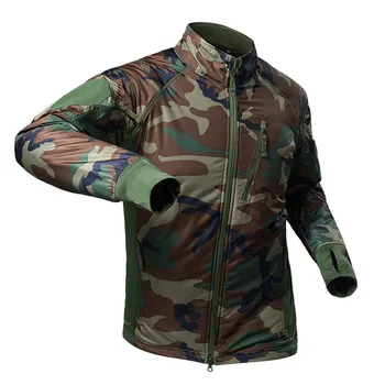 Giacca mimetica da uomo invernale tattica antivento leggero cappotto caldo militare caccia escursionismo alpinismo foderato in peluche all'aperto 1