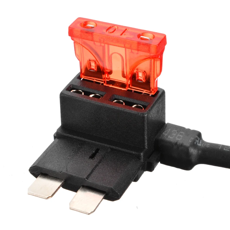New 5pcs Car Fuse 12/24V Add A Circuit Standard Blade Fuse Tap Holder with 5 ATO ATC Blade Fuses Set Car Accessories