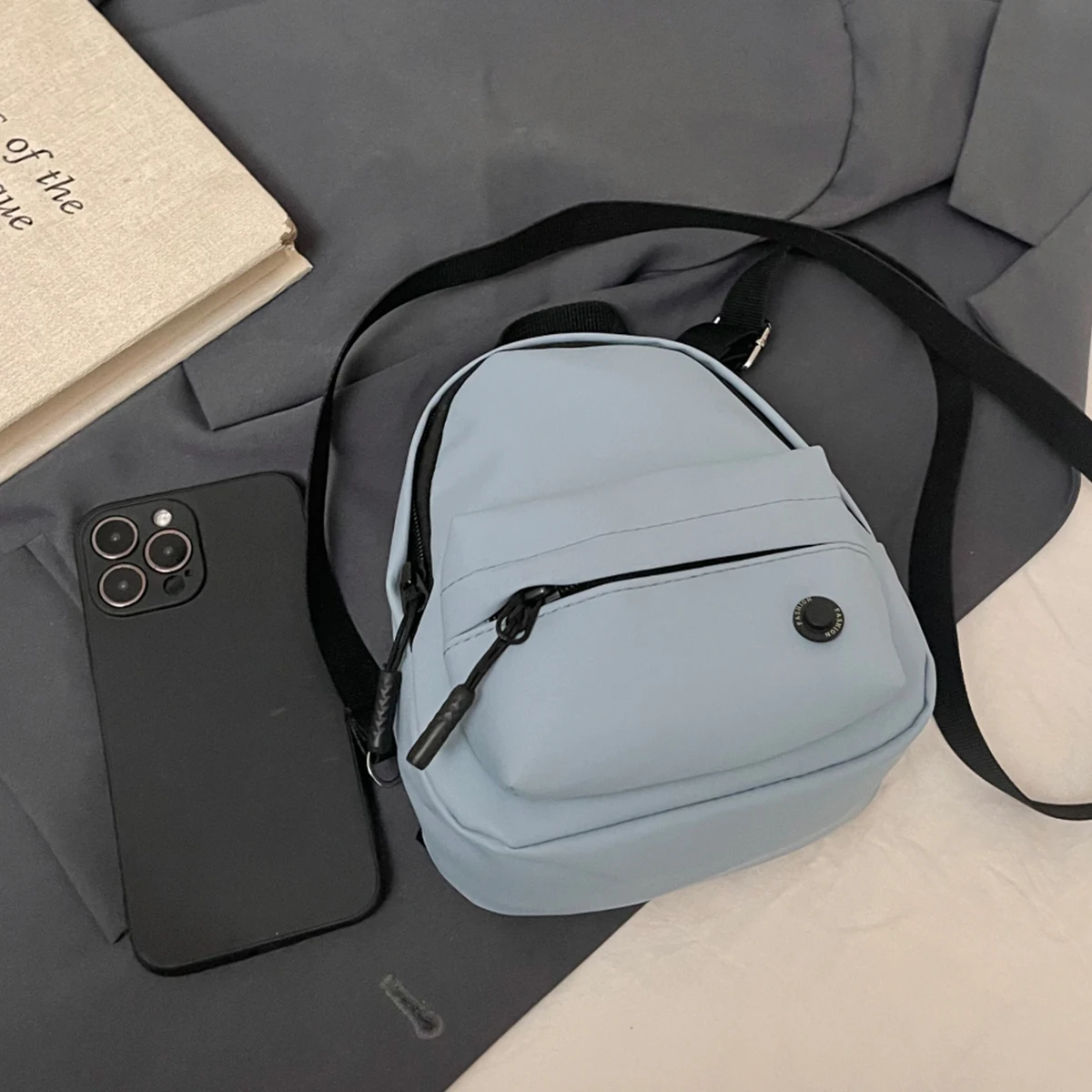 Niche Mini Bag Unisex Style Messenger Small Bag Small Camera Bag One-Shoulder Female Bag Mini Parent-Child Bag Chest Bag