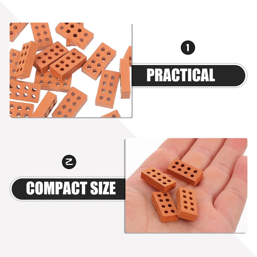 25개 미니어처 브릭 모델, 마이크로 풍경 디오라마 모래 테이블 장면 제작 DIY 성 키트 장