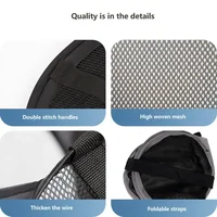 Folding Popup Laundry Baskets Home Mesh High Capacity Washable Dirty Clothes Toys Dolls Storage Bathroom Hamper Bag Side Pockets 4