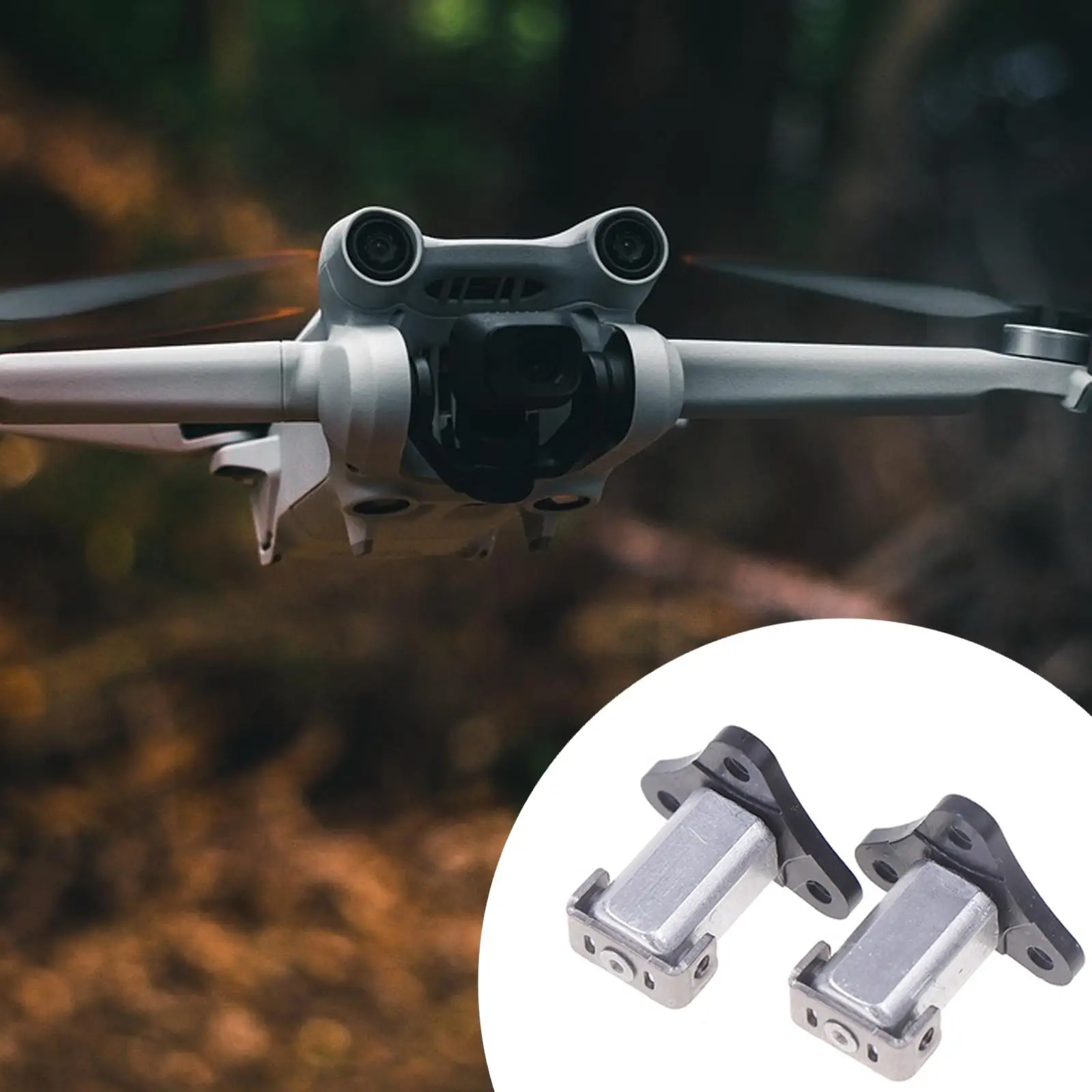 Set de deux axes de bras cardan avant et arrière pour DJI Mini 3 Pro, remplacement métal durable.