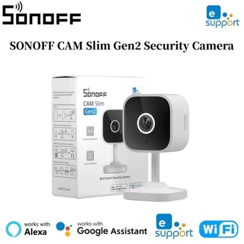 SONOFF CAM Slim Gen2 1080P HD WiFi Telecamera di sicurezza domestica intelligente Rilevazione di movimento con visione notturna Funziona con Ewelink Alexa Google