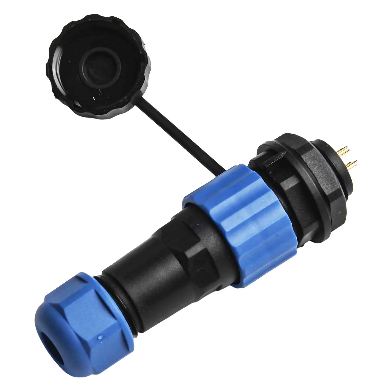SP16 Series Waterproof Socket Connector Available in 2 3 4 5 7 and 9 Pin Configurations for Secure Connections