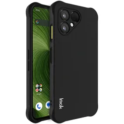 IMAK Lens 360 Protect Flexible Air Bag Shockproof Phone Case for Fairphone 6 (Black)