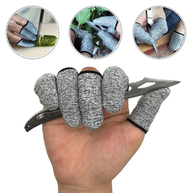 5Pcs 5-level Protection High Performance Anti Cutting Finger Gloves for Outdoor Work in Kitchen 1