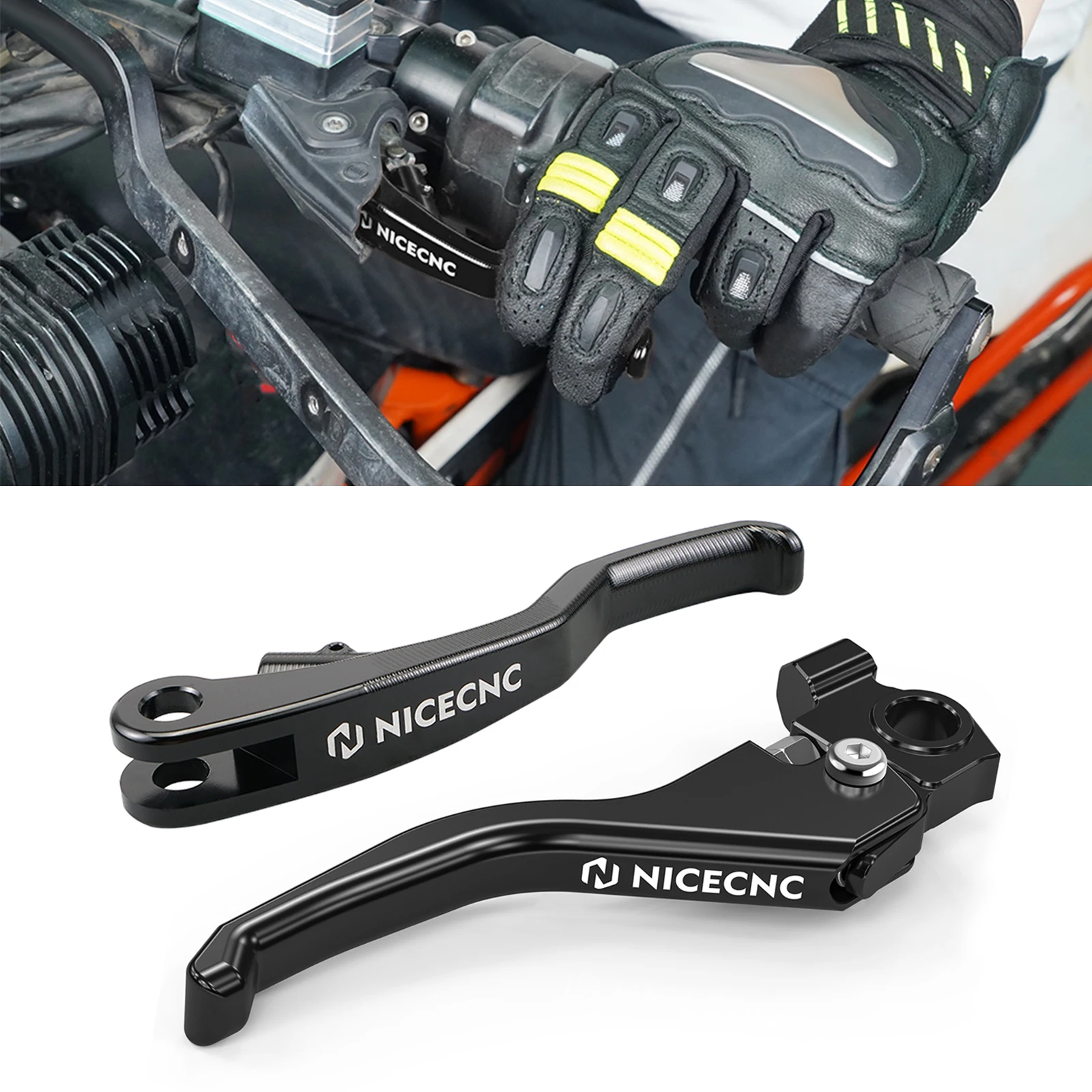 Shorty Leva Freno Leva Frizione Per Ktm 690 Enduro R 690 Smc-R 2014-2023 Husqvarna 701 Enduro Supermoto 2016-23 Gasgas 700 Sm/Es