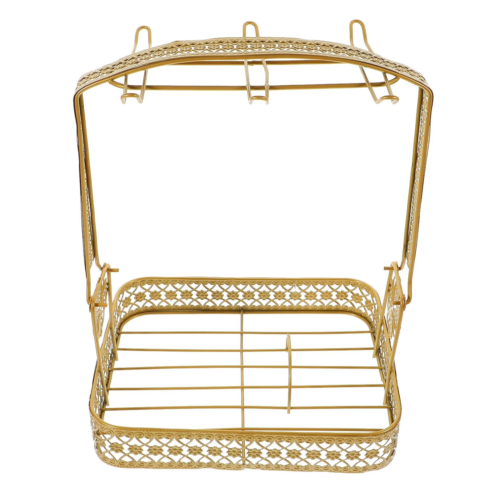 Six Cup Rack Coffee Cup Holder Mug Organizer Metal Plate Shelf Storage Display Tea Saucer Holder Stand