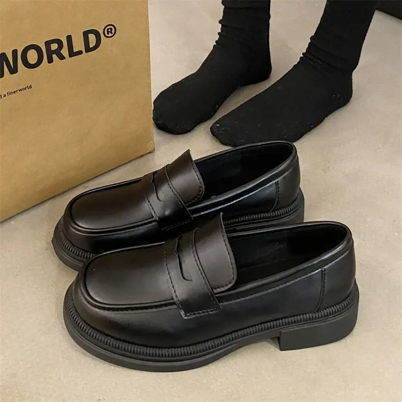 

Туфли Lolita для женщин, японская Студенческая обувь для косплея, женские полуботинки в стиле ретро Мэри Джейн с открытым носком, униформа JK