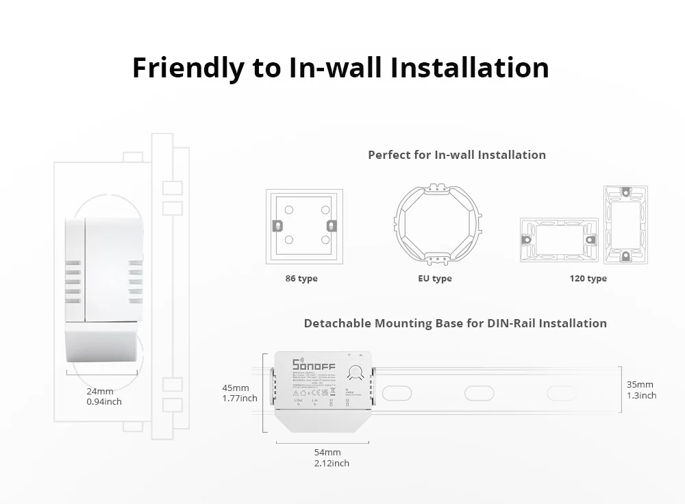 SONOFF ZBMINI-L ZigBee Smart Switch No Neutral Wire Required Mini 2-way Switch For Alice Alexa Google Home Assistant SmartThings