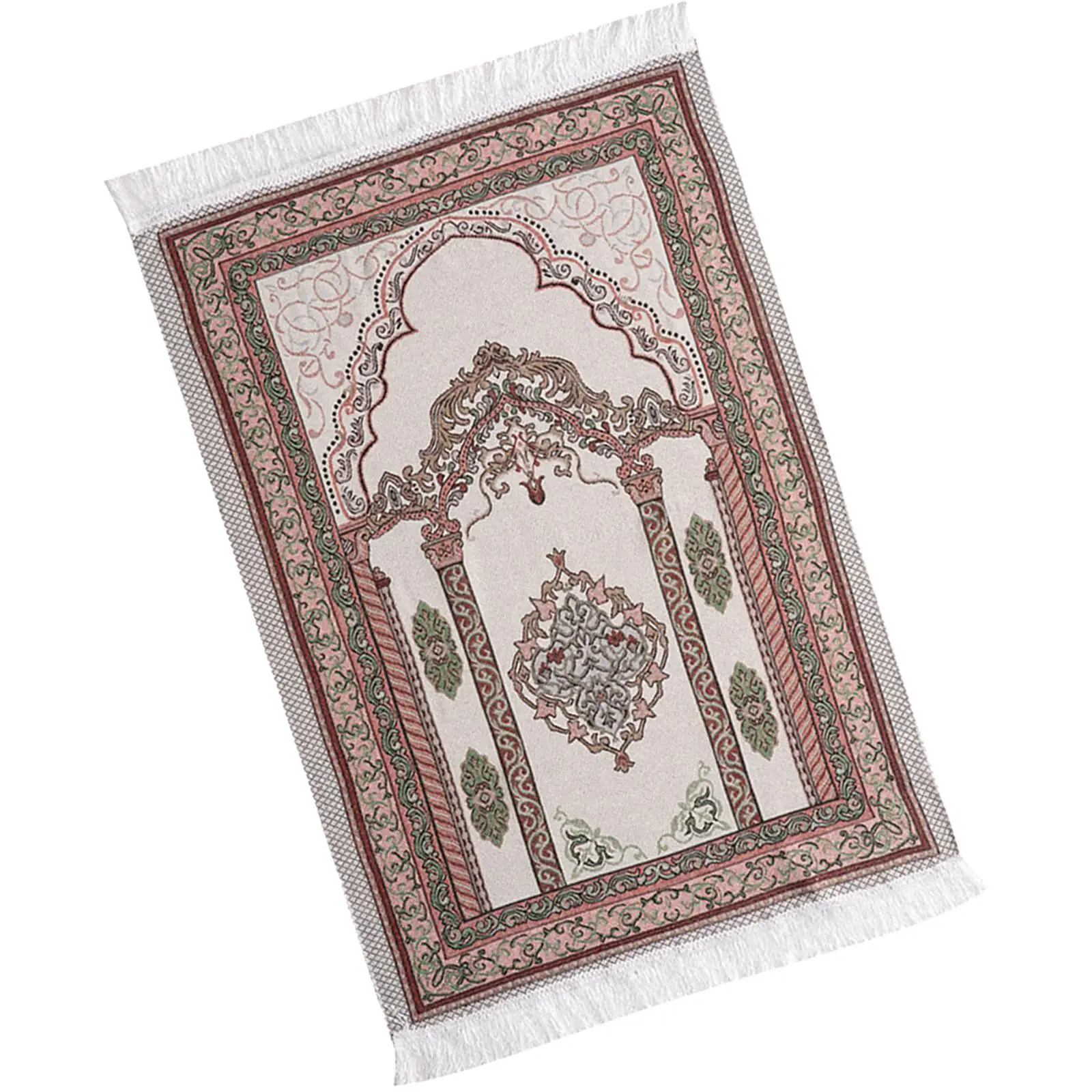 Muslim Mat Floor Carpet Thick Tassel Decor Rectangle Traditional Design Prayer Rug for Travel Temple Prayer Room Women Men Muslim Mat Floor Carpet Thick Tassel Decor Rectangle Traditional Design Prayer Rug for Travel Temple Prayer Room Women Men