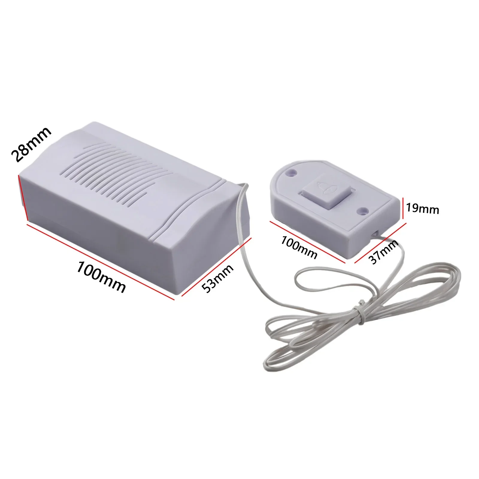 Wired Guest Welcome Door Bell Security Door Bell Kits 2*AAA Battery Door Hardware 1PCS
