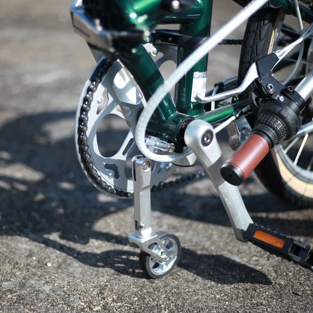 Roue de poussée facile pour vélo pliant, roue auxiliaire large