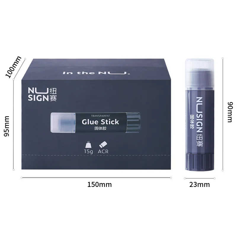 24pcs 귀여운 투명 접착제 스틱 학교 용품 학생 DIY 어린이 문구 학교 액세서리 사무실 종이 접착제 스틱 ACR