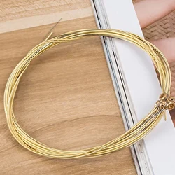 Pure Copper Acoustic Guitar Strings Set of 6 - Ideal (Yellow)
