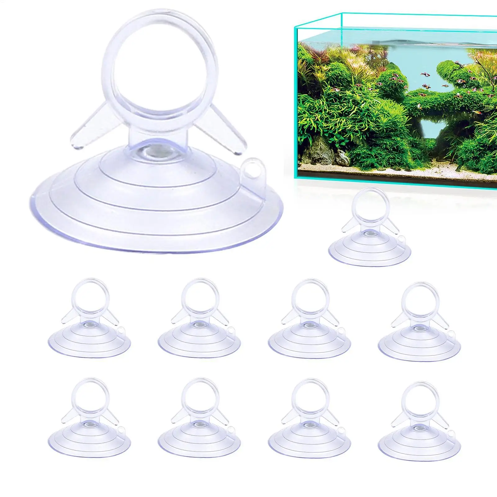 10PCS Car Window Suction Cup Car Glass Windshield Sunshade Suction Cups PVC Sucker Car Interior Accessories for Automotive Visor