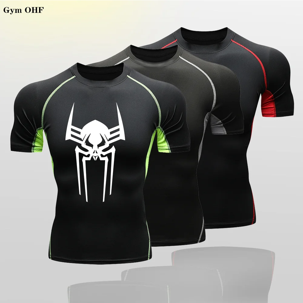 

2099 Kid's Sportswear T Shirt Children Running Rashguard Tops Gym Fitness Jogging Sport Leggings Compression T-Shirt Boys Shorts