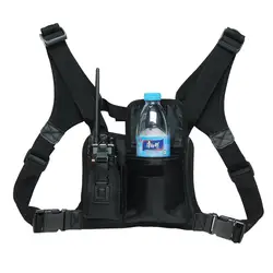 Harness chest Front Pack Pouch Holster Carry bag for Baofeng UV-5R UV-82 UV-9R Plus BF-888S TYT Motorola Walkie Talkie