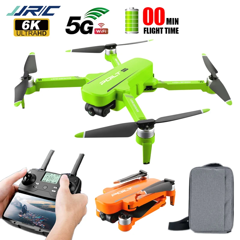 Дрон JJRC X17 Радиоуправляемый с двойной камерой, 6K Квадрокоптер GPS, время работы 28 минут, оптический поток, бесщеточный складной игрушечный вертолет