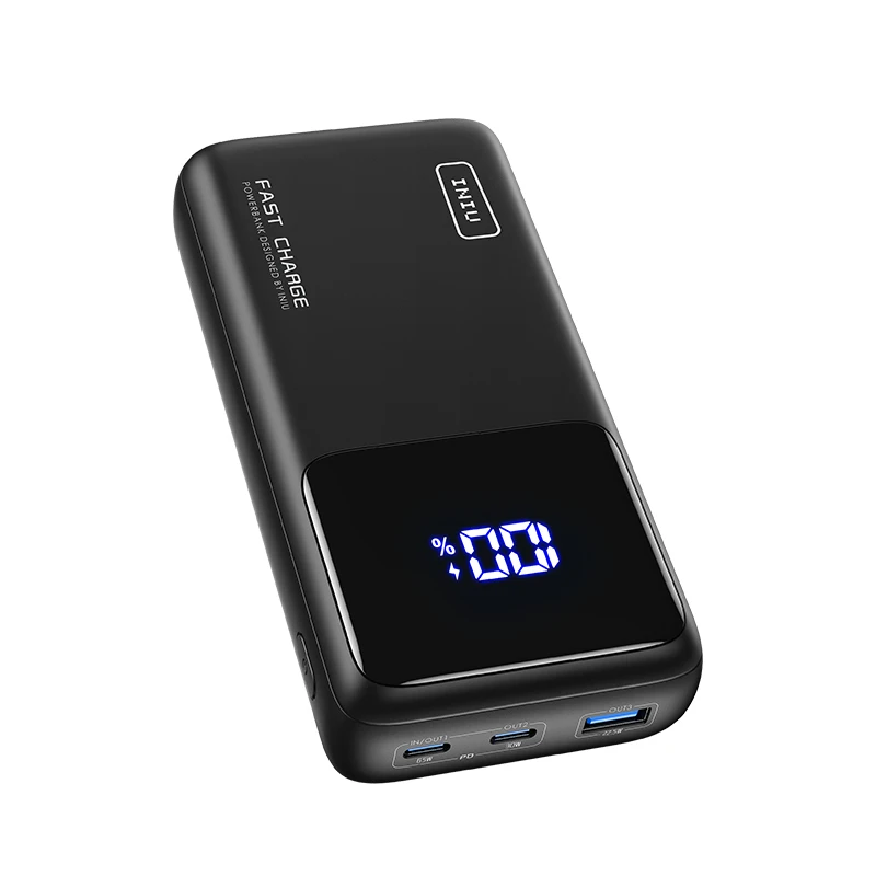 INIU-PowerBank à charge rapide, chargeur de batterie externe pour  ordinateur portable, MacPle, Dell, tablette, iPhone, Samsung, USB C, PD, 3  ports, 65W, 25000mAh - AliExpress