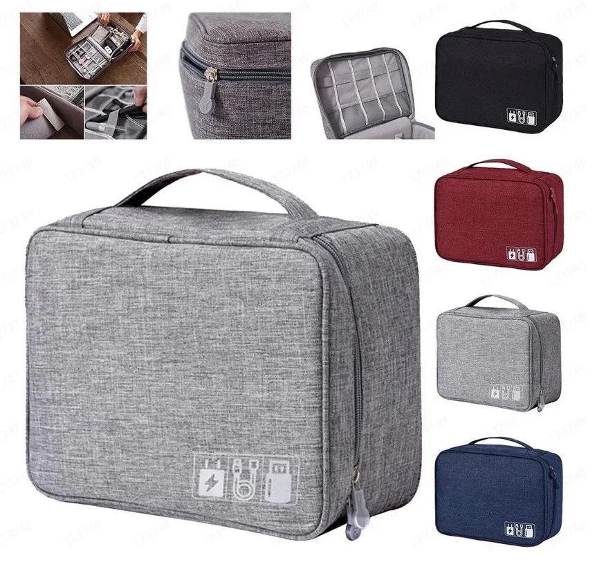 

Portable Digital Storage Bag USB Gadget Waterproof Cable Organizer Pouch Electronics Devices Accessories Digitals Pack Supplies