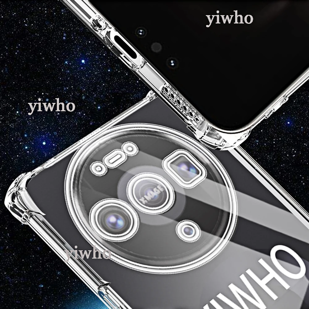 Shockproof Clear TPU Phone Case - Transparent Soft Shell Back Cover
