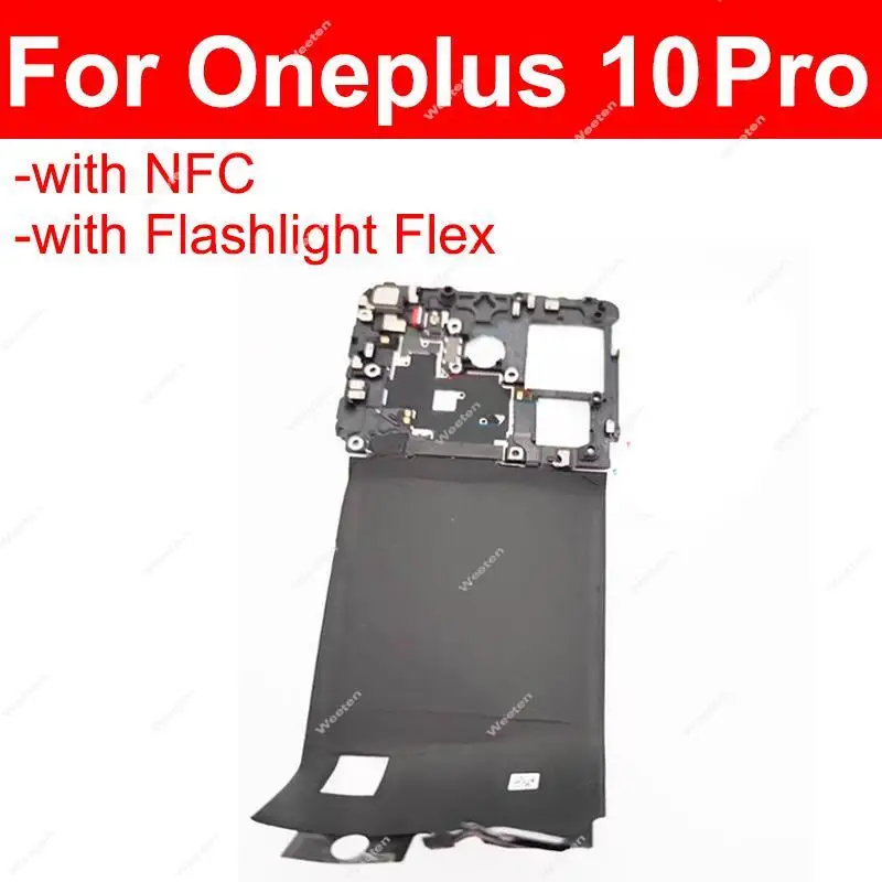 Oneplus OnePlus 1+9RT 10 Pro 10T 5G 안테나 마더보드 프레임 홀더(NFC 손전등 플렉스 부품 포함)용 메인보드 커버