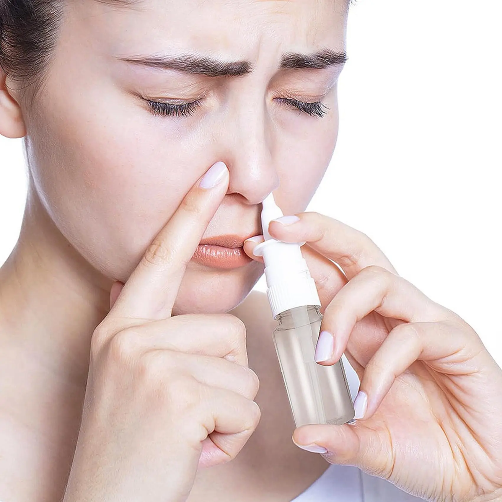 80Pcs Nasal Spray Bottle, 10ML Clear Small Empty Nose Spray Bottle Reusable Fine Mist Sprayers For Travel
