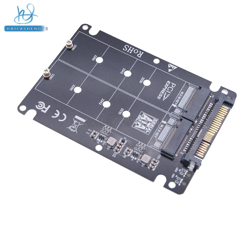 Dual SSD to U2 SFF-8639 Sata Ide Adapter Card NGFF sata protocol NVME protocol to U2 2-in-1 m.2
