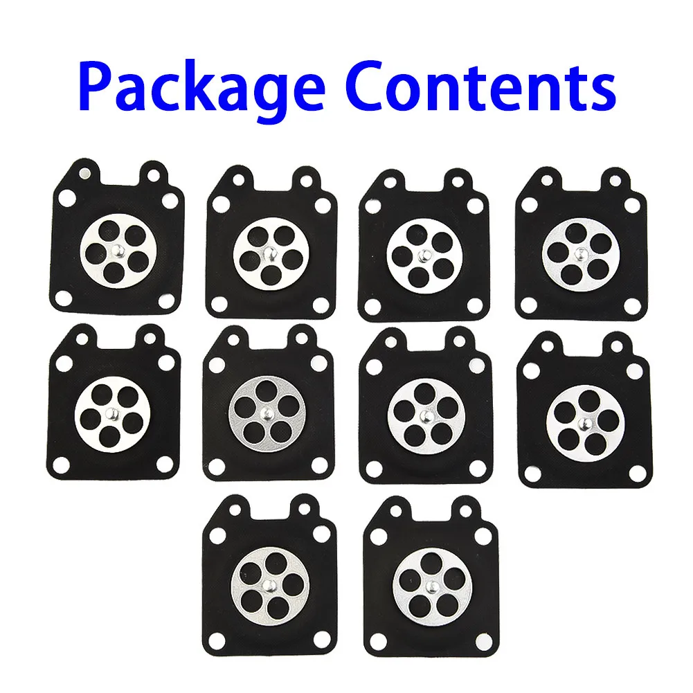 10Pcs Chainsaw Carburetor Metering Diaphragm For Walbro 95-526 95-526-9 95-526-9-8 Replacement Car Assembly Gaskets Kit