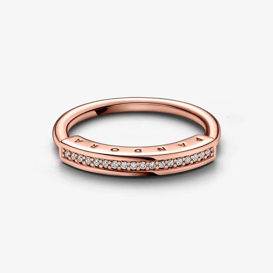 Фото Лидер продаж, новое Сверкающее кольцо Pandora из стерлингового серебра 925 пробы, Оригинальное женское Очаровательное ожерелье, ювелирные изделия «сделай сам», модный подарок ручной работы №5