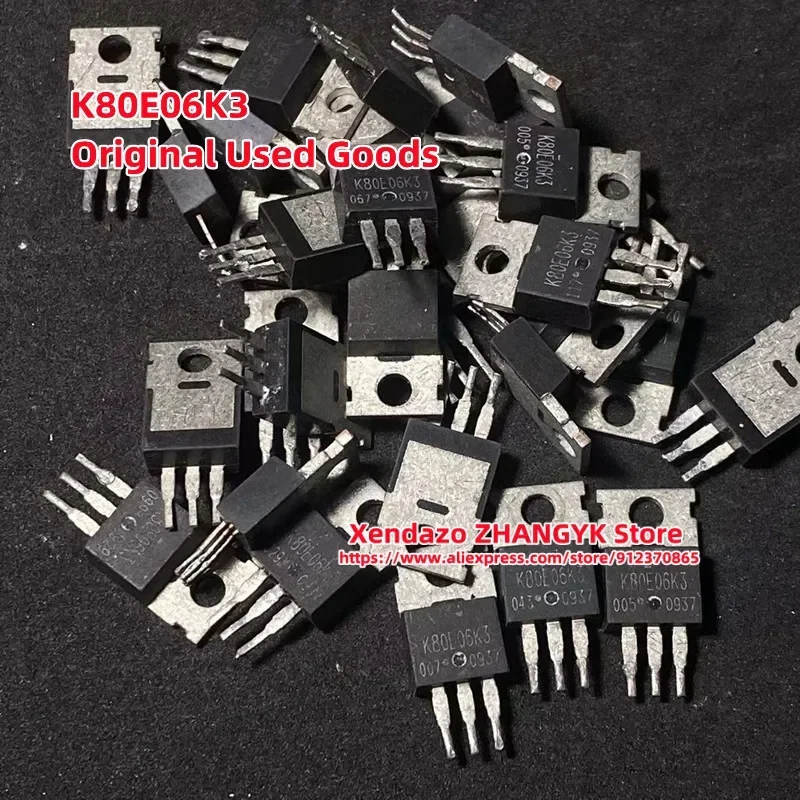 Original 10pcs/lot K80E06K3 60V 80A TK80E06K3A MOSFET TO-220