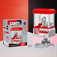 Claw Machine For Kids Miniature Candy Grabber For Kids Candy Machine Retro Carnival Music And 24 Game Coins Birthday Gift Game 2
