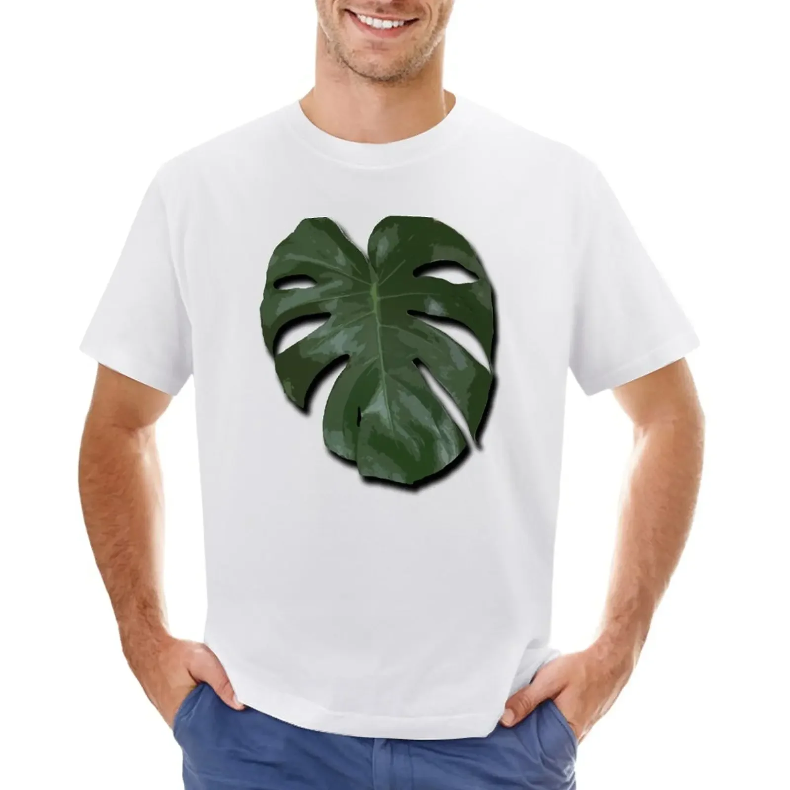

Leaf T-Shirt blacks summer top cute tops Men's t shirts