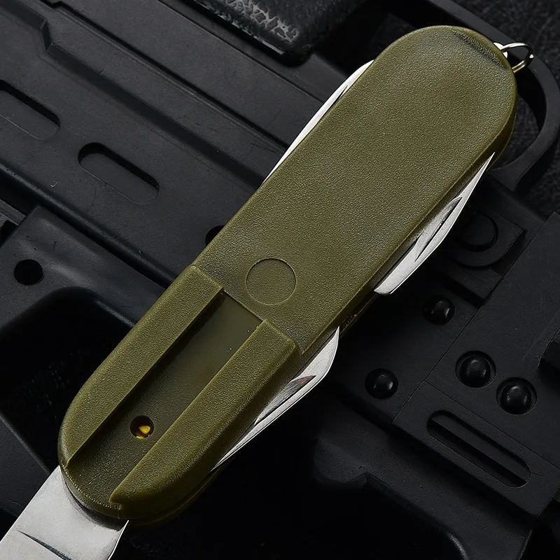 Outdoor folding detachable combination hiking travel cutlery multifunctional multi-open Swiss knife knife fork spoon set cutlery set picnic cutlery set picnic tableware camping cutlery set