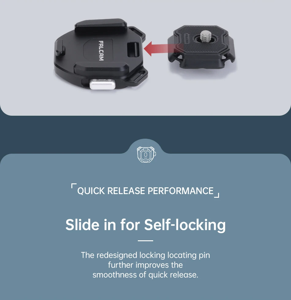 F38 V2 3142 Shoulder Strap Base Quick Release Base, F38 Shoulder Strap Kit