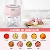 Grinder Household Rechargeable Multifunction Meat Vegetable Garlic And Ginger Crusher Mini Cordless Food Electric Grinder 2