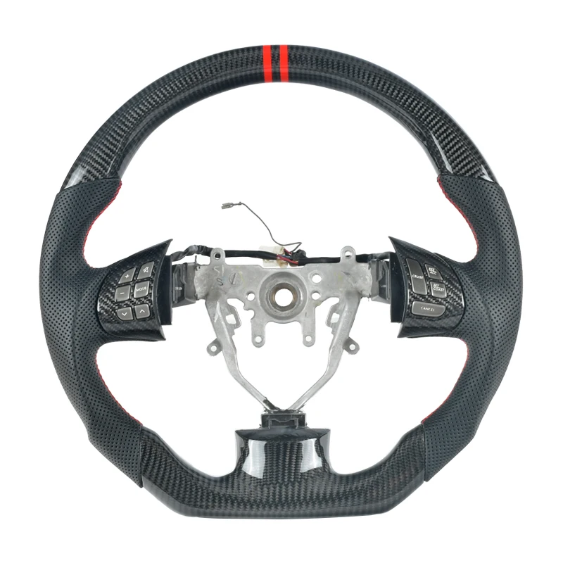 

100% Real Carbon Fiber Car Steering Wheel For Subaru Impreza Legacy WRX STI Forester Support Customization