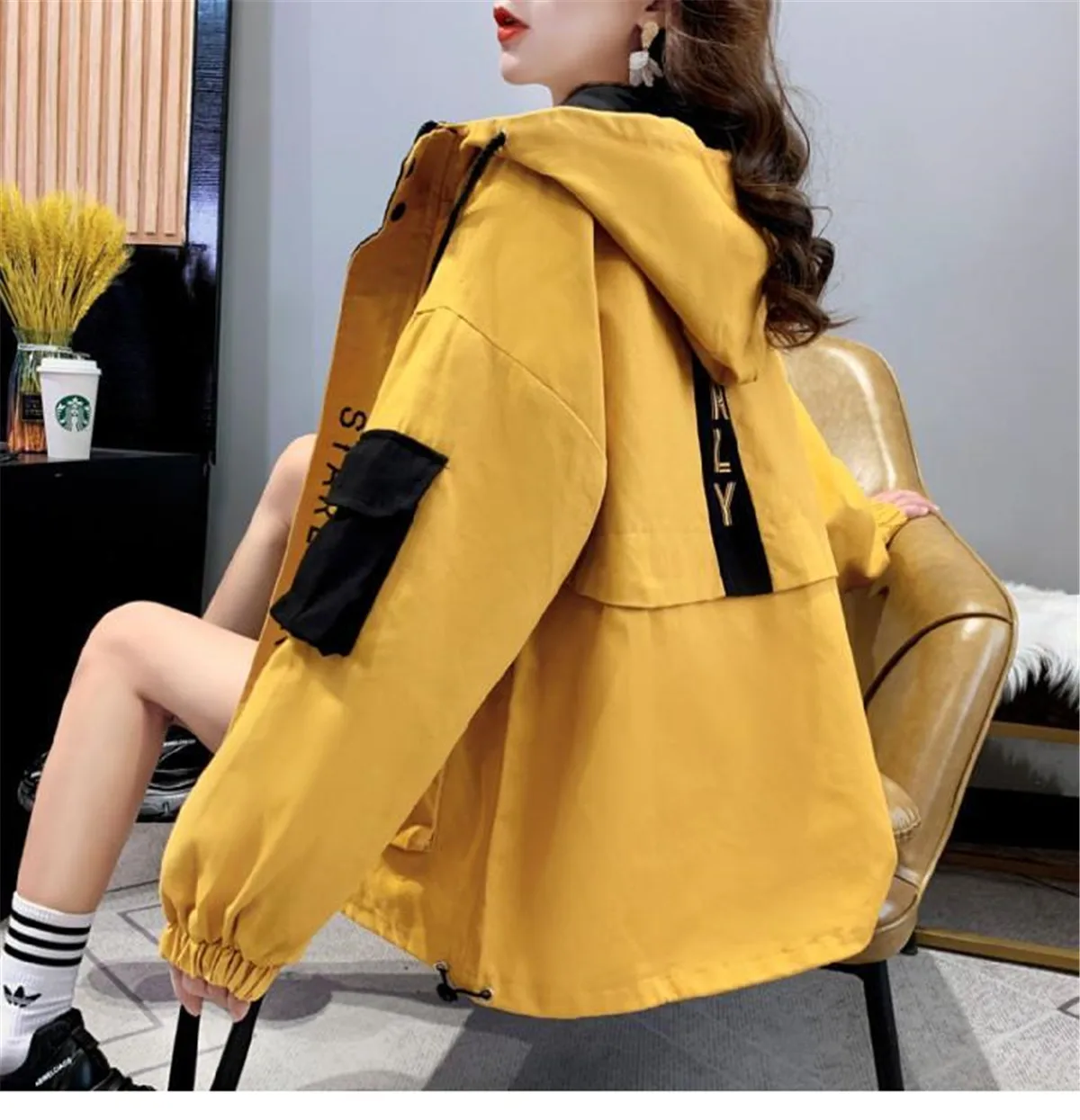 Women's Loose Hoodie Jacket: Kpop Spring-Autumn - true deals club