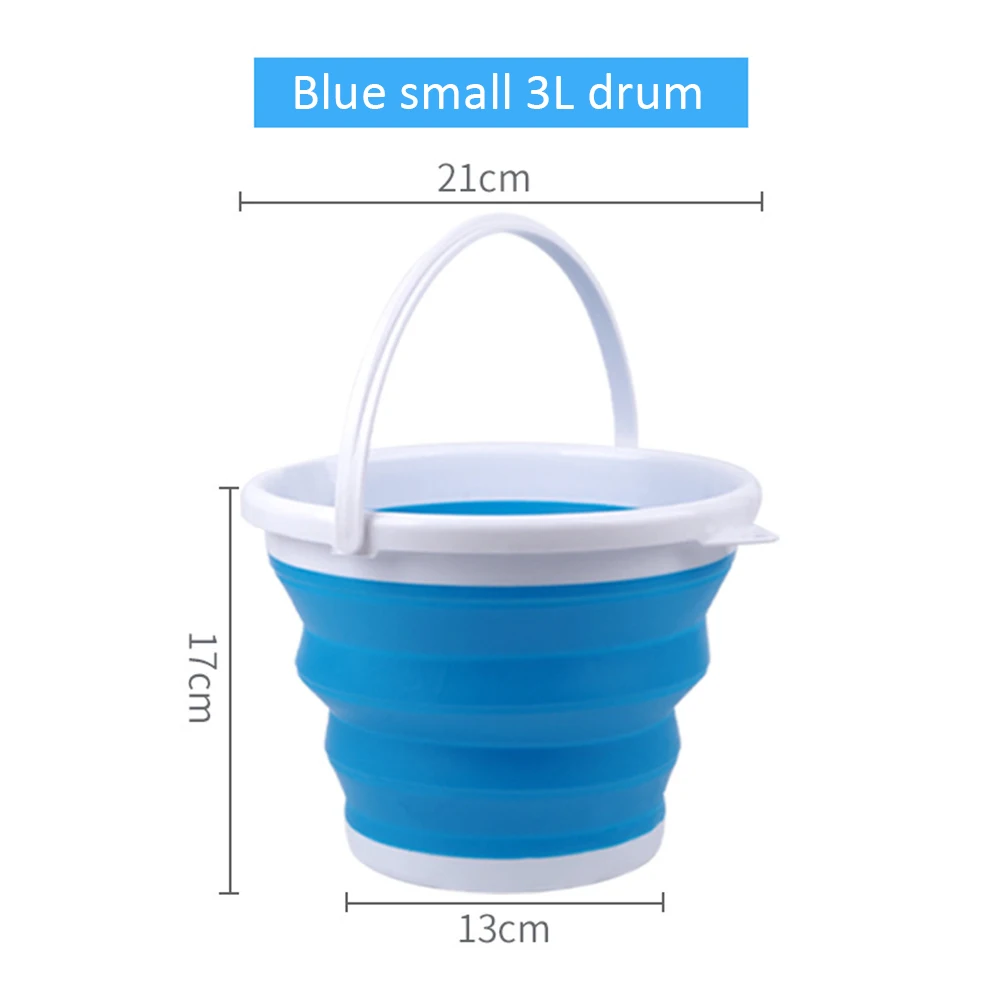 3L/5L Collapsible Bucket Foldable Cleaning Bucket Portable Plastic for Outdoor Travelling Camping Fishing Car Washing