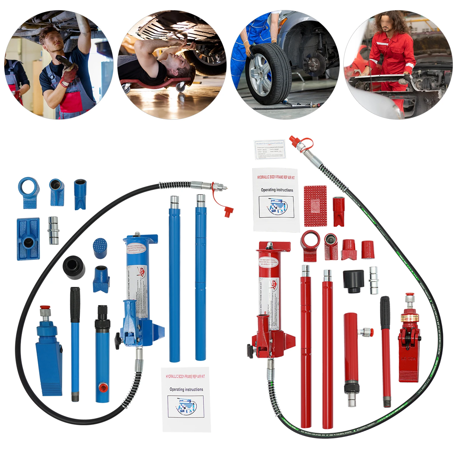 8818,49 lbs Load Hydraulic Jack Kit 4T Weight Car Jack Kit Hydraulic Power Auto Repair Jack für Auto Repair Shop Workshop – Detail 12