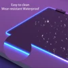 RGB Mouse Pad Keyboard Cover Desk-mat Large Gaming Mouse Pad Multi-size Colorful LED Computer Gamer Mousepad Waterproof Desk Mat 3