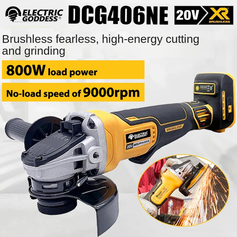 Electric Angle Grinder 125MM Brushless for 20V Dewalt Battery