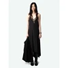 Zadig Solid Black Dress Women Casual Long Halter Dresses Ladies Elegant Slip Backless Robes Chic Lace Diamonds Jupes Female 1