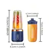 Juicer Cup + Portable Outdoor Cup, Dual Cups, Detachable, Easy To Clean, For Making Fine Juice, Fruit Blender, Beverage Maker, Suitable For Home, Outdoor Travel, Office, USB Charging, Portable Blender, Juice Mixer - Perfect Gift For
